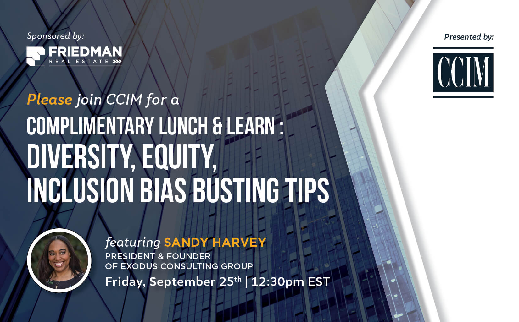 [WEBINAR] CCIM COMPLIMENTARY LUNCH &amp; LEARN DIVERSITY